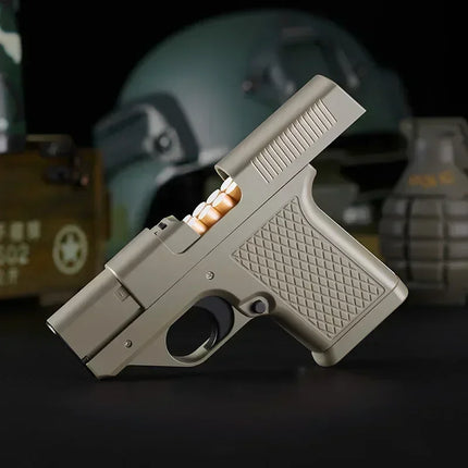 Pistol Style Lighters with 3 Cigarette Case Jet Turb Lighter Gas Lighter Capacity 10PCS Windproof Cigar Lighter Gadgets for Men
