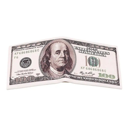 Men's Wallets With US Dollar Pattern Male PU Leather Wallet With Card Holder Coin Pocket Purse Fashion Large Capacity Purse Bag