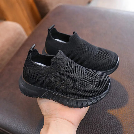 Children's Running Sneakers Boys Girls Casual Mesh Breathable Non-Slip Walking Patchwork Tennis Toddler Soft-Soled Girls' Shoes