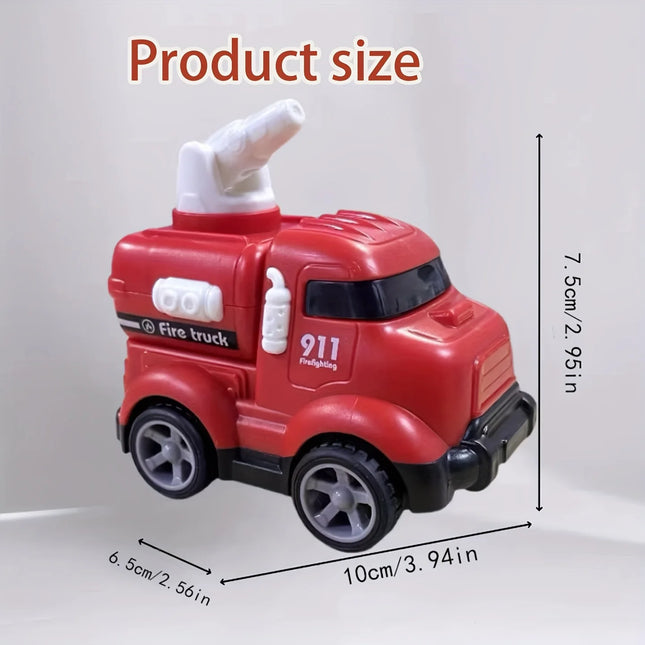 Inertial Fire Truck Toy for Toddlers | Rotating Accessory | Random 2 Styles Mixed | Early Educational Kids Vehicle.