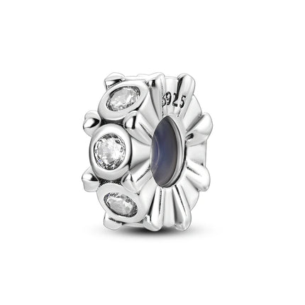 Charm Hot Sales 925 Sterling Silver Charms Beads CZ pave Round Clip Charms Fit Original Bracelet Necklace Charms Jewelry Gift