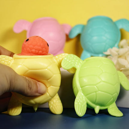 Ovly Squeezing Turtles Toys Decompression Fidget Antistress Sensory Anti Stress Toys Kawaii Reliefing Wacky Gift for Kids Adults