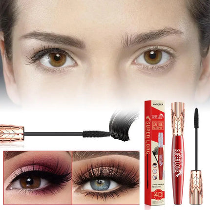 4D Mascara Waterproof Extra Volume Long -lasting Hyper Lengthening Eyelash Non-smudging Eyelashes Black Mascara