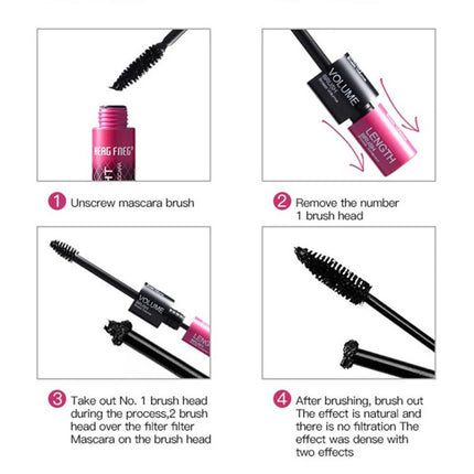 Silk Fiber Mascara Waterproof Mascara For Eyelash Extension Natural Thicking Eye Lashes Curler Long Lasting Makeup Eyes Cosmetic