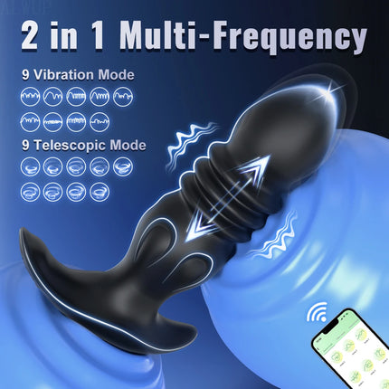 Anal Plug Vibrator Gay Massager Anal Toy Butt Plug Stimulator Masturbation Tools Penetration Anal Vagina Vibrator Men Women 18