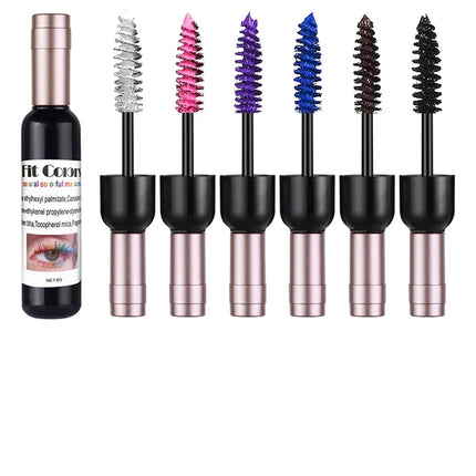 4D Silk Fiber Eyelash Mascara Waterproof Fast Dry Eyelashes Curls Extension Makeup Eyelashes Waterproof Blue Ink Eye Makeup