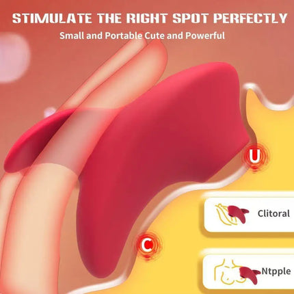Mini Finger Sucking Clitoral Vibrator 9 Vibration Modes Sucking Vibrator, Nipple Clitoral Massager Vaginal Stimulator