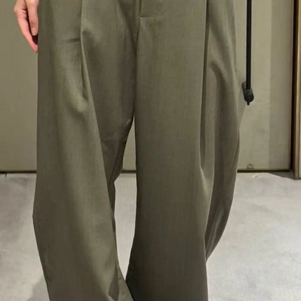 women classic fine wool pants