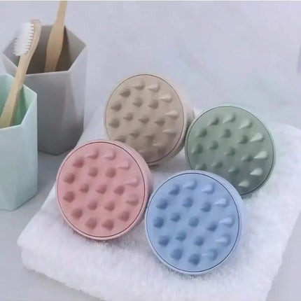 1PC Silicone Shampoo Brush Head for Scalp Massage Hair Washing Comb Bath Shower Body Massage Tool Hairdressing Salon Accessory