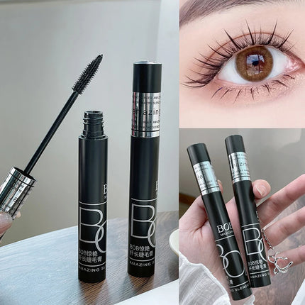 Black Thick eye black Lengthened Waterproof Sweat proof Long Lasting Mascara Setting Cream Party Curly Thick Volume Eyelashes