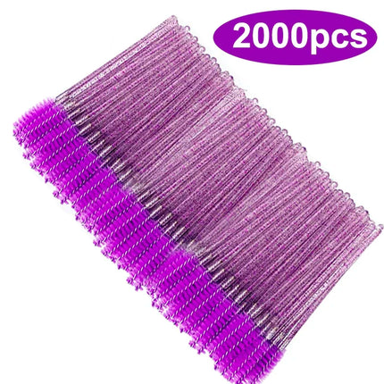 Wholesale Eyelash Brush Mascara Wands Wholesale Spoolies Eyebrow Lash Cleaning Brushes Applicator Makeup Tools 50/1000/2000pcs