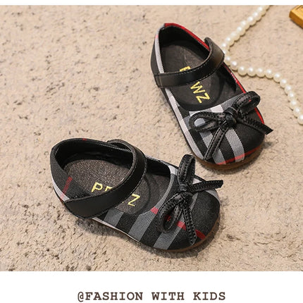 NEW Classic Winter Princess Shoes Baby Soft-solar Toddler Shoes Girl Children Plate Cloth Single Shoes 0-3 Years Old Bow Sandals
