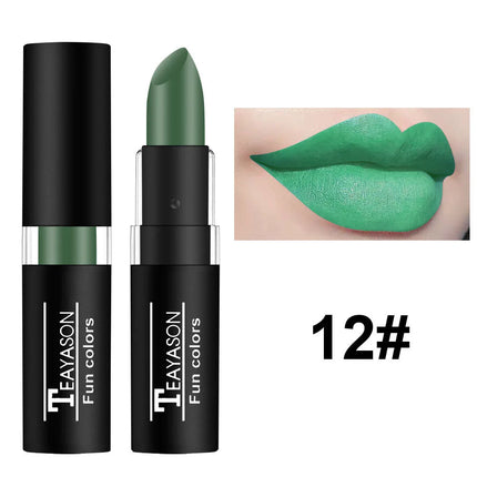 Vampire Cosplay Matte Lipstick Moisturizing Long Lasting Waterproof Non Fade Black White Colorful Lip Gloss