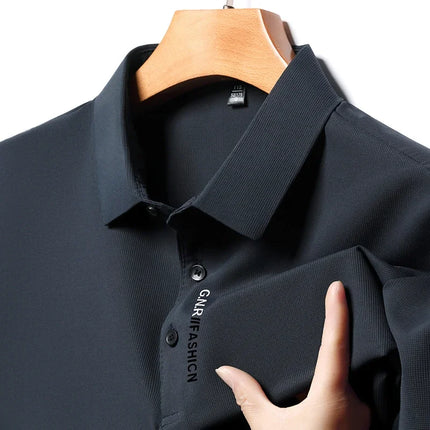 2026 Men's Short Sleeve Polo Shirt with Letter Print Casual Business Daily Top