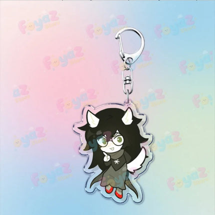 Cartoon Homestuck Keychain Accessories Bag Charms Dave Strider John Egbert Karkat Gamer Keyrings Jewelry Fans Freinds Gift