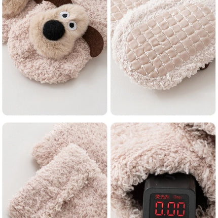 Thick Baby Socks For Autumn And Winter Newborn A-class Floor Socks Anti Slip Cartoon 3D Dog Warm Toddler Socks For Kids 0-3 Y