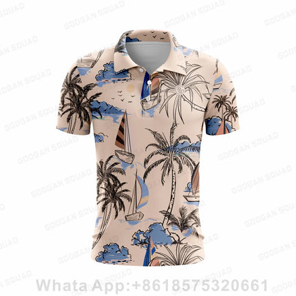 Summer Kids Golf Polo Shirts Outdoor Sports Polo Shirt Short Sleeve Quick Dry Team T-shirt Boys Breathable Golf T-shirt Clothing