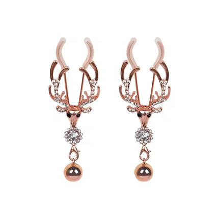 Female Adjustable Clitoris Nipple Clamp With Bell Stimulator Supplies Erotic Toys Punishment Devices Training Aids Sex Toys