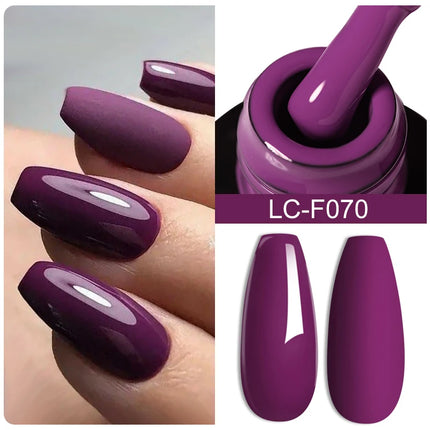 LILYCUTE 7ML Glitter Gel Nail Polish Sparkling Semi Permanent UV Gel Colorful Shinning Gel Varnish Nail Art Soak Off UV LED Gel