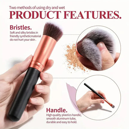 14PCS Makeup Brushes Set Professional Foundation Eye Shadow Concealers Blending Blush Brush Kabuki Soft Fluffy Women Beauty Tool
