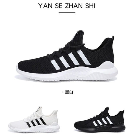 Lightweight Men's Running Shoes Outdoor Breathable Men Sports Shoes Anti-slip Male Sneakers Fashion Flexible Tennis Lace-up 3744