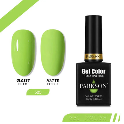 Parkson 12ml Nail Gel Polish TPO HEMA Free Glitter Semi Permanent Soak Off UV LED Long Wear Ultra Diamond Top Coat Varnish