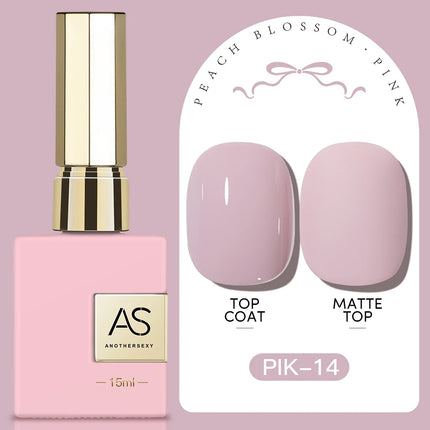 AS 15ml Pink Glass Bead Cat Magnetic Gel Nail Polish Spring Jelly Crystal Semi Permanent Moonlight Soak Off Manicure Varnish Gel