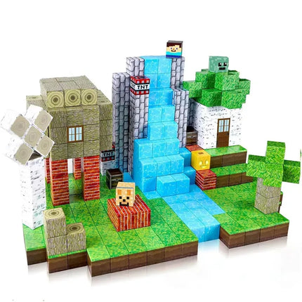 Magnetic Building Blocks - STEM Montessori Educational Toy for Kids 3-6 Years