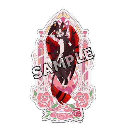 15CM Acrylic Standee Alastor Alastor Vox Anime Peripheral Desktop Ornament Decoration Valentine's Day Gift key chain