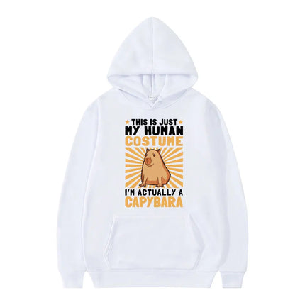 Funny Animals Capybara Print Hoodies Men Women Cartoon Hooded Sweatshirt Harajuku Student Hoodie Casual Streetwear Tracksuits