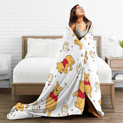 W-Winnies the P-Pooh Blanket Quality Comfortable  Throw Blanket Spring Travel Car Sofa Home Novelty Bedspread