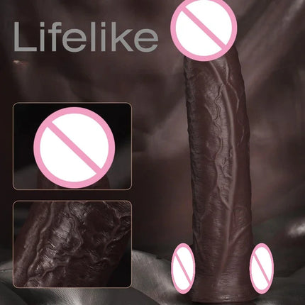 Wearable Realistic Double Silicone Anal Butt Plug Big Dildo Masturbator Huge Penis with Suction Cup Adult Sex Toys  for Women18+