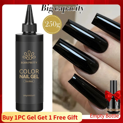 BORN PRETTY 250g Super Strong Nail Glue For False Nail Tips Press On Nails Refilled Package Base Gel Top Coat Matte Top Coat