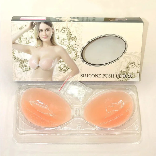 Waterproof Silicone Bra Invisible Strapless Breast Patch Breathable Underwear for Women Comfortable Home Clothes Intimate Wear