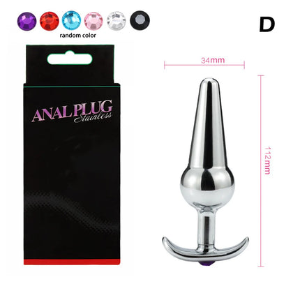 Metal Anal Beads Butt Plug Set Small Large Wearable Ass Analplug Jewelry Dilator Dildo Prosate Massager Sex Toy Man Women Shop