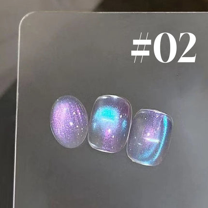1-6PCS Popular Winter Internet Celebrity Hot-selling Northern Lights Cat Eye Magnet Gel Nail Polish Nail Art Nail Supplies