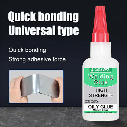 Loolifl 50g High-Strength Welding Glue, a Universal Super Adhesive Suitable for Resin, Ceramics, Metal, and Glass, Strong Instant Glue