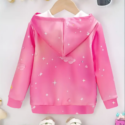 Cute Pink Rainbow Unicorn Hoodie, A Gift To Make Every Girl Happy