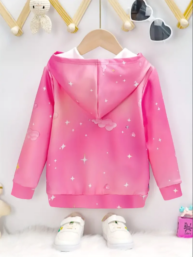 Cute Pink Rainbow Unicorn Hoodie, A Gift To Make Every Girl Happy