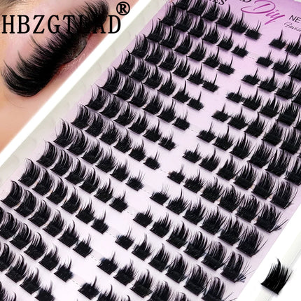 HBZGTLAD 15 Row Fairy Eyelash Cluster Manga Eyelash Cluster Transparent Spike Anime Eyelash Extension Makeup Tool Personal Manga