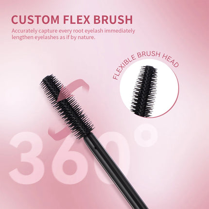 1PCS Natural Curling Mascara Long Lasting Smudge-proof Mascara Brushes Lengthens Eyelashes Waterproof Fast Dry Mascara Cosmetics