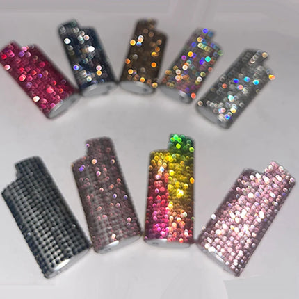 Metal Shell Case Holder Lighters Sleeve Pouches DIY Creative Crystal Cover j5 Lighter Box Cases Covers
