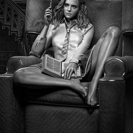1/24 Scale DieCast Resin Figure Model Kit Wizardess on The Sofa Hobby Miniature Toys Unassembled Unpainted DIY Diorama