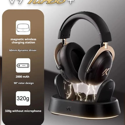 Original MCHOSE V9 PRO Music Esports Gaming Headphones 3-mode Wireless Noise Reduction Mic Customized Head-mounted