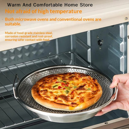 【W】Food-grade Premium Stainless Steel Filter Tray Oil Strainer Reusable Round Mesh Basket Frying Grilling Kitchen Strainer