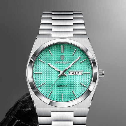 POEDAGAR High Quality Luxury Watch For Men Waterproof Luminous Man Wristwatch Original Date Week Quartz Casual Men's Watches+Box