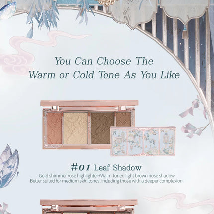 Flower Knows Butterfly Cloud Collar Collection Embossed Highlight & Contour Palette 16g