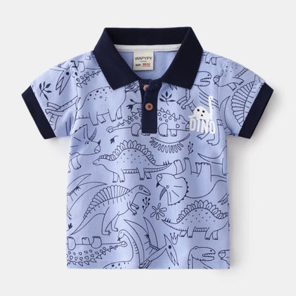 Children's Collar T-shirt 2025 New Boys' Polo Shirt Short Sleeve T-shirt Baby Korean Edition Summer Top One Piece Hair Collectio