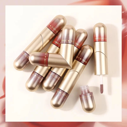 Hydrating Plumping High-Shine Lip Oil Mirror Gloss for Moisturized Luscious Lips Long-Lasting Comfortable Wear Lip Care