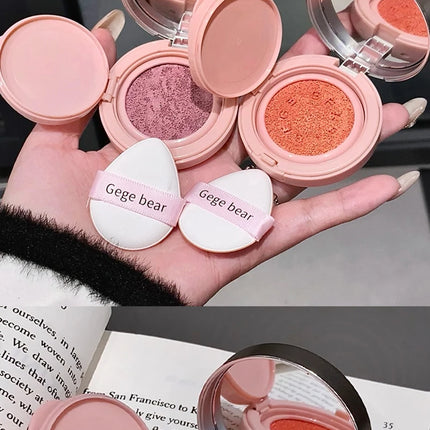Sweet Color Translucent tender Air cushion blush Pink Powder blush to improve the complexion of Korean vitality young girl